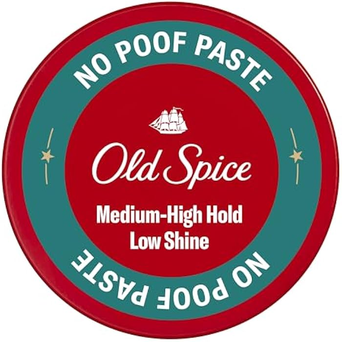 Old Spice No-Poof Paste, Hair Styling Paste for Men, Medium-High Hold, Low Shine, 2.22 Oz - Image 1